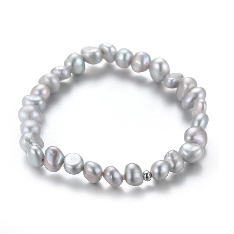 AVERLLA™ Baroque Pearl & Silver Bracelet