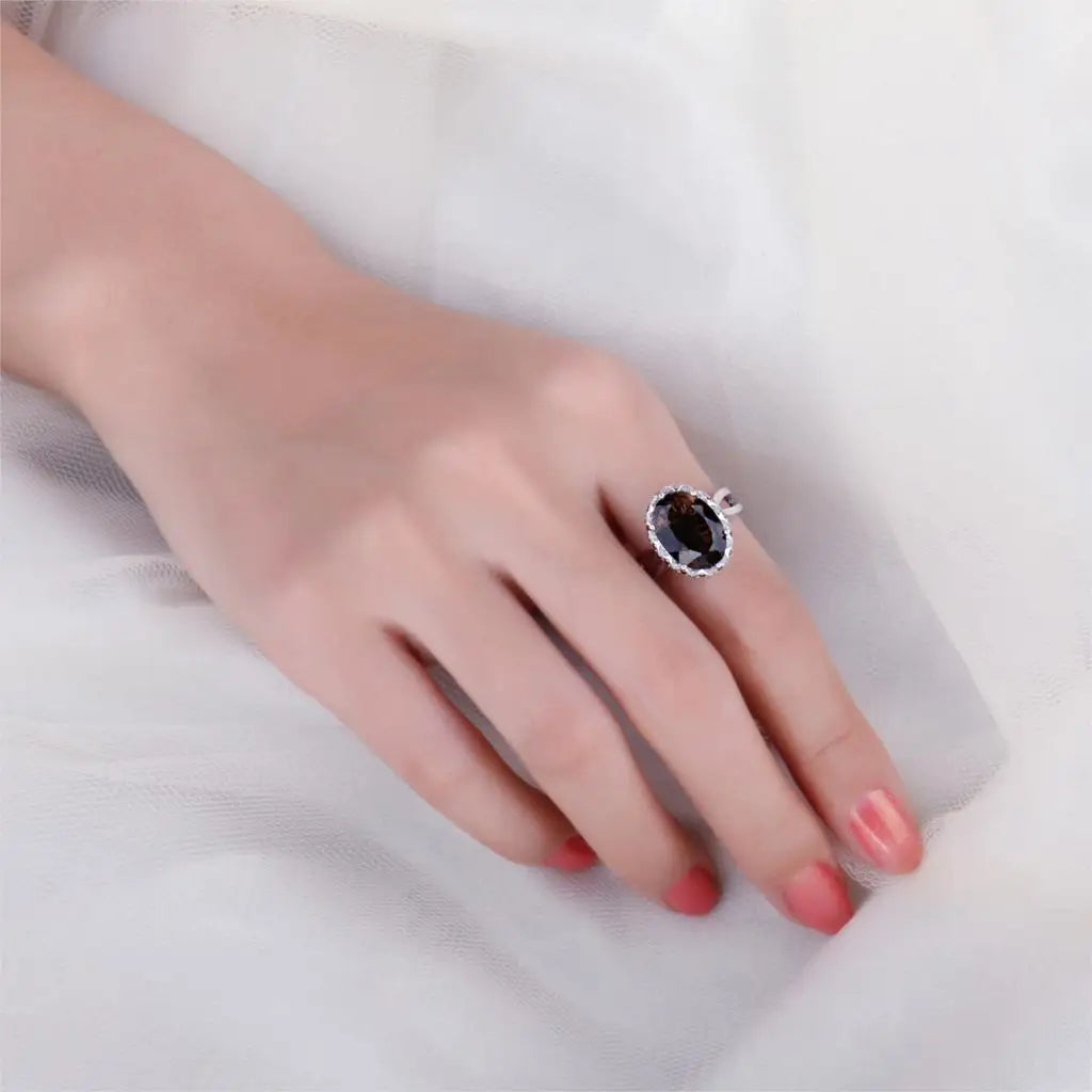 AVERLLA™ Majestic Smoky Quartz Cocktail Ring