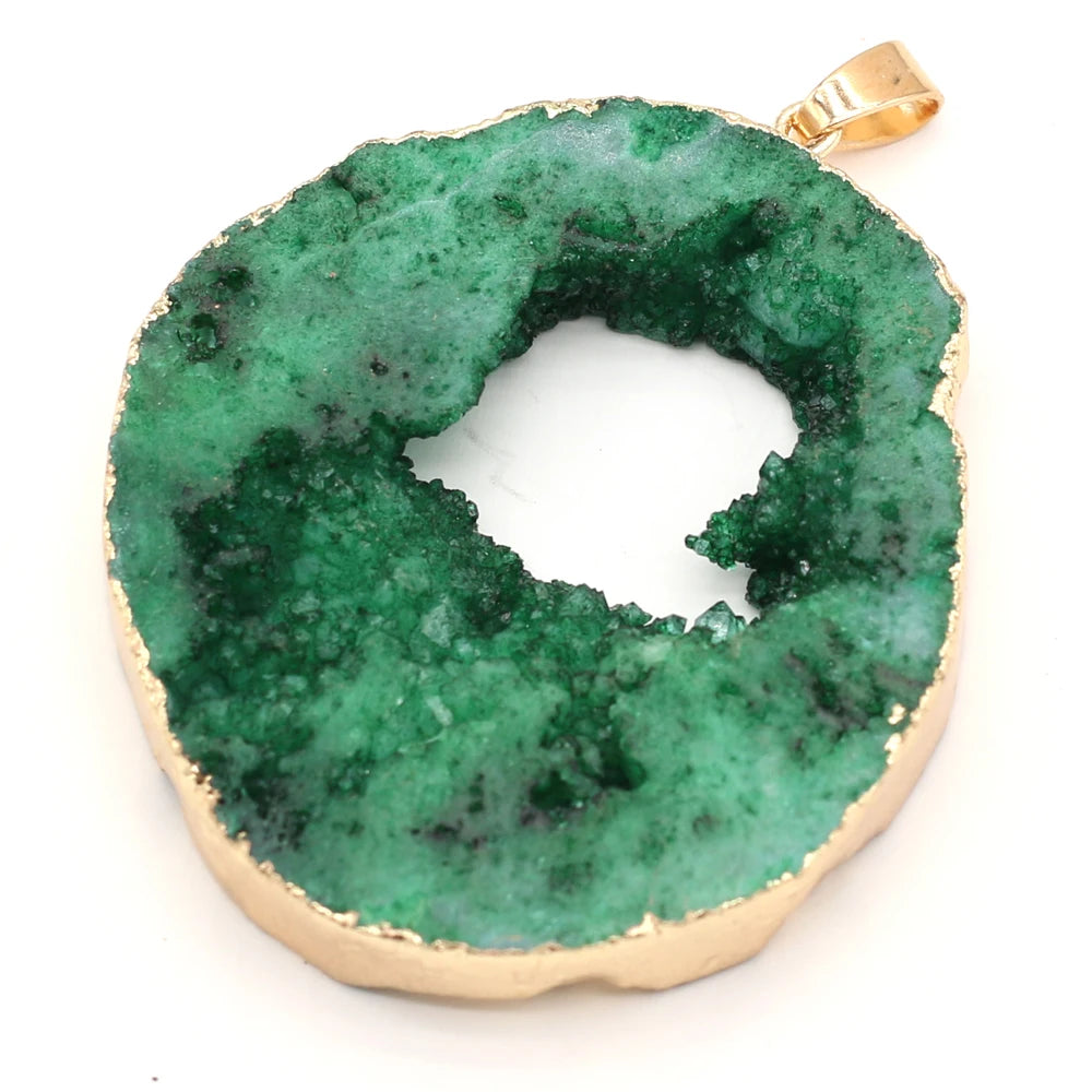 AVERLLA™ Mystic Druzy Crystal Natural Stone Pendants