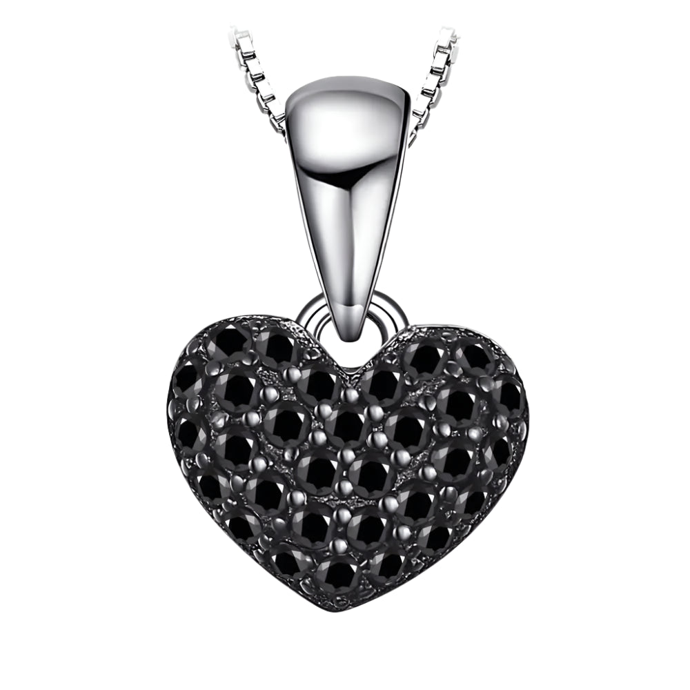 AVERLLA™ Eternal Heart Black Spinel Pendant