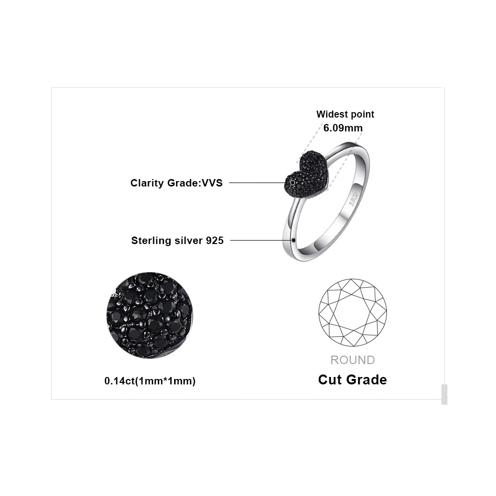 AVERLLA™ Eternal Love Black Spinel Ring