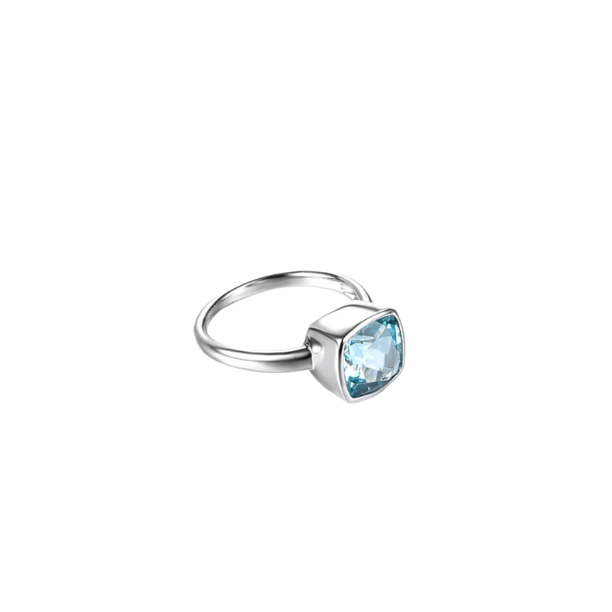 AVERLLA™ Radiant Sky Blue Topaz Sterling Silver Ring