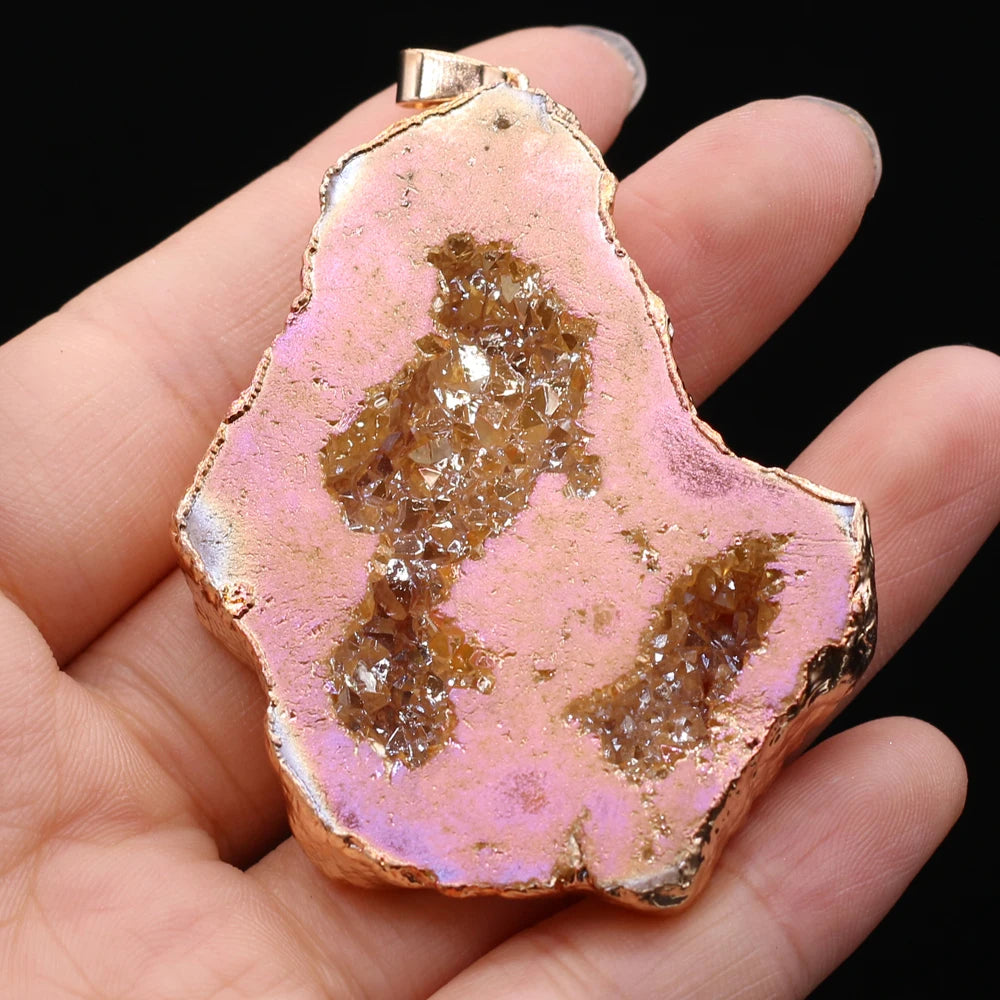 AVERLLA™ Mystic Druzy Crystal Natural Stone Pendants