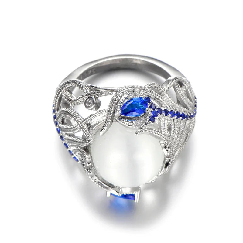 AVERLLA™ Opal Radiance Sterling Silver Ring