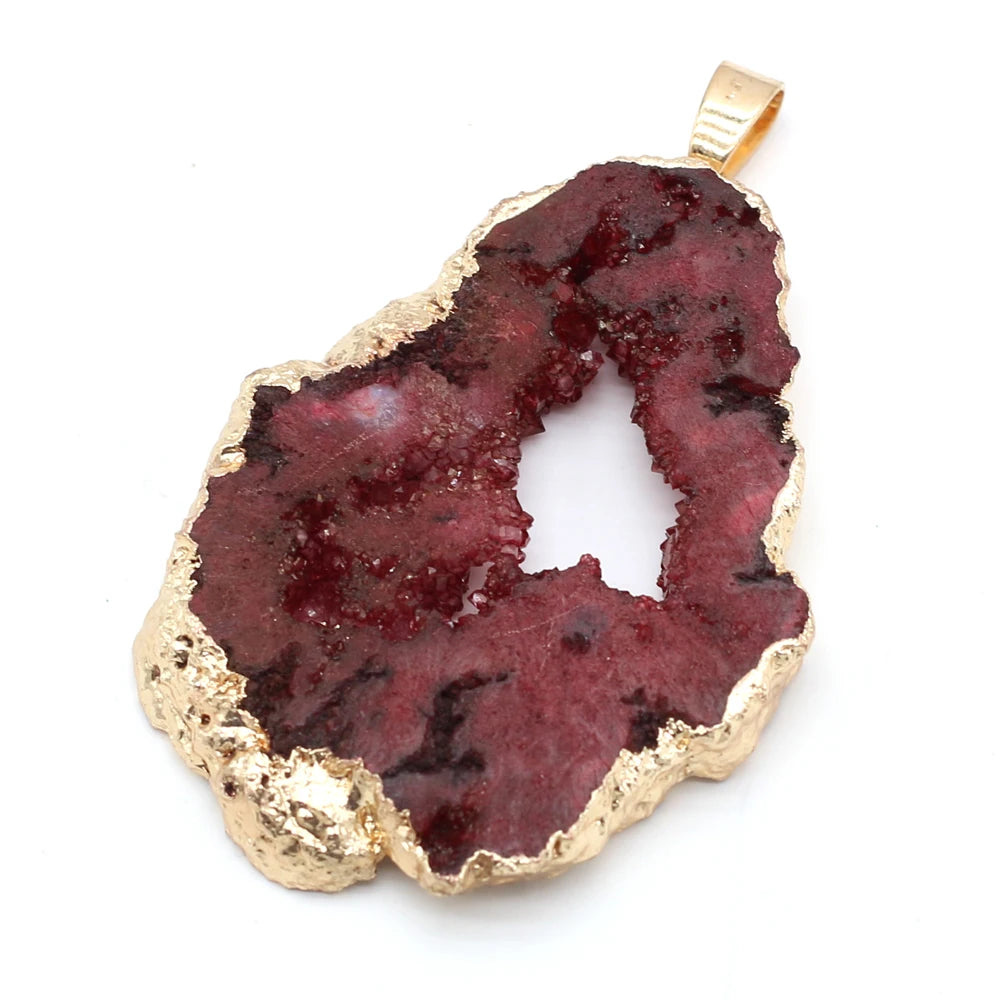 AVERLLA™ Mystic Druzy Crystal Natural Stone Pendants