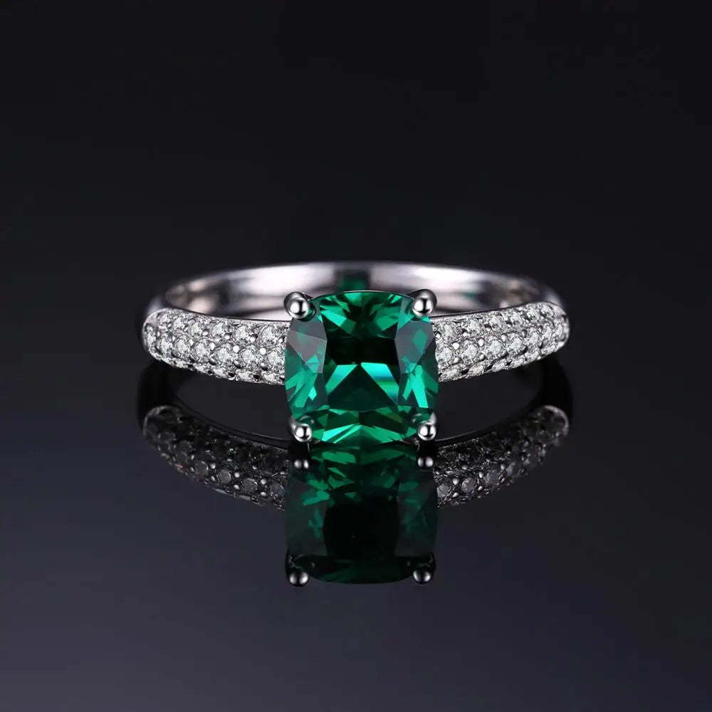 AVERLLA™ Cushion Nano Emerald Ruby Ring