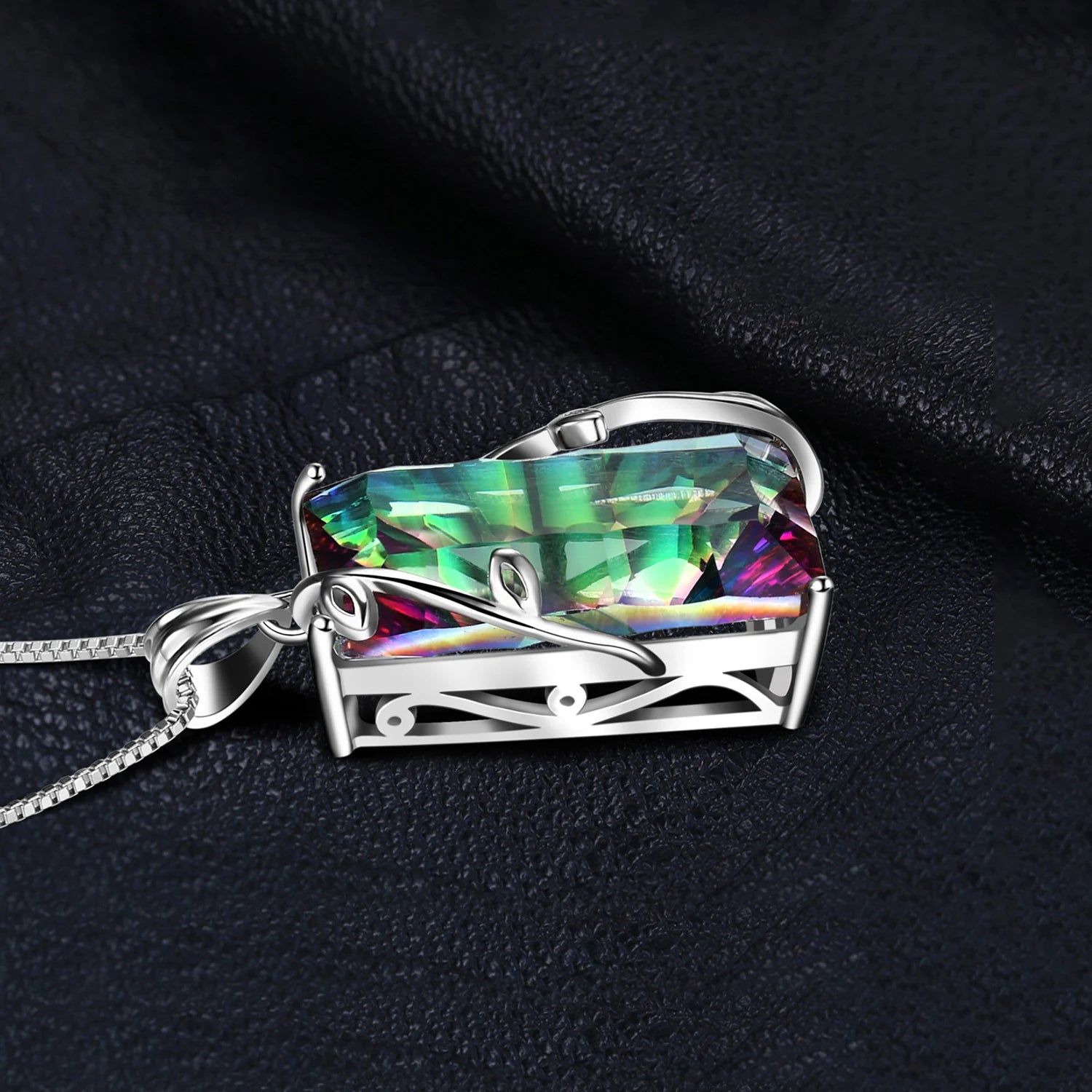 AVERLLA™ Rainbow Mystic Quartz Pendant Necklace