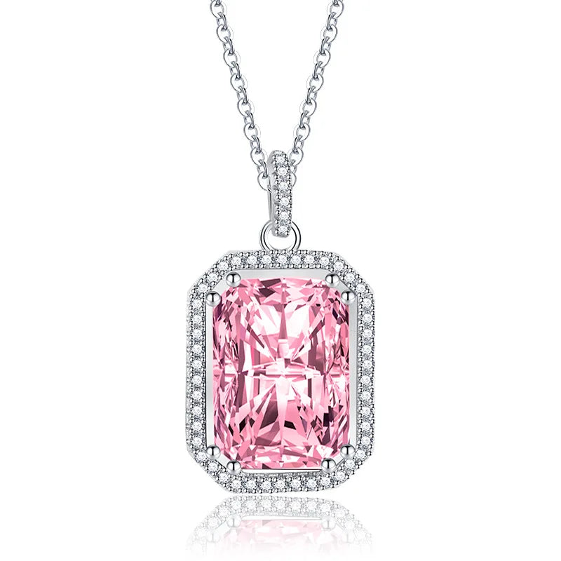 AVERLLA™ Rectangle Zircon Pendant Necklace for Women