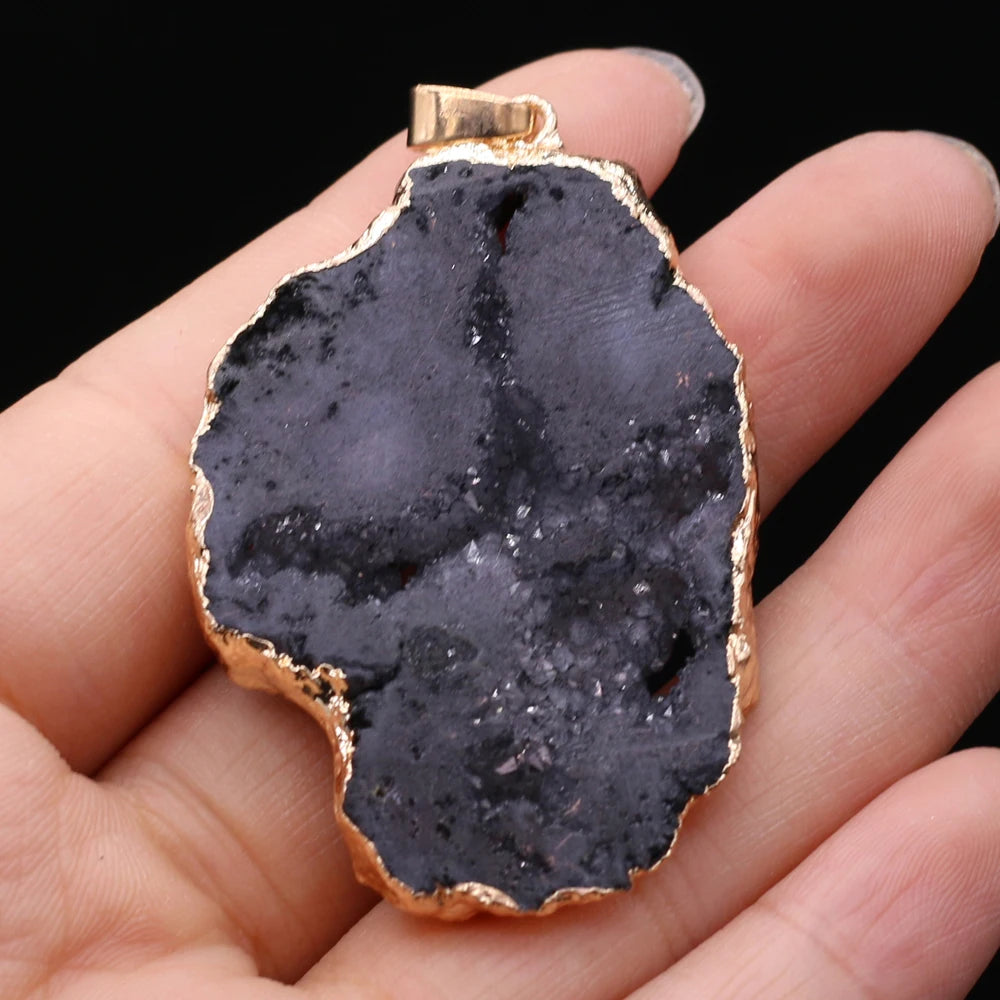 AVERLLA™ Mystic Druzy Crystal Natural Stone Pendants