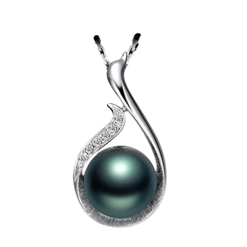 AVERLLA™ Black Pearl Zircon Necklace for Women