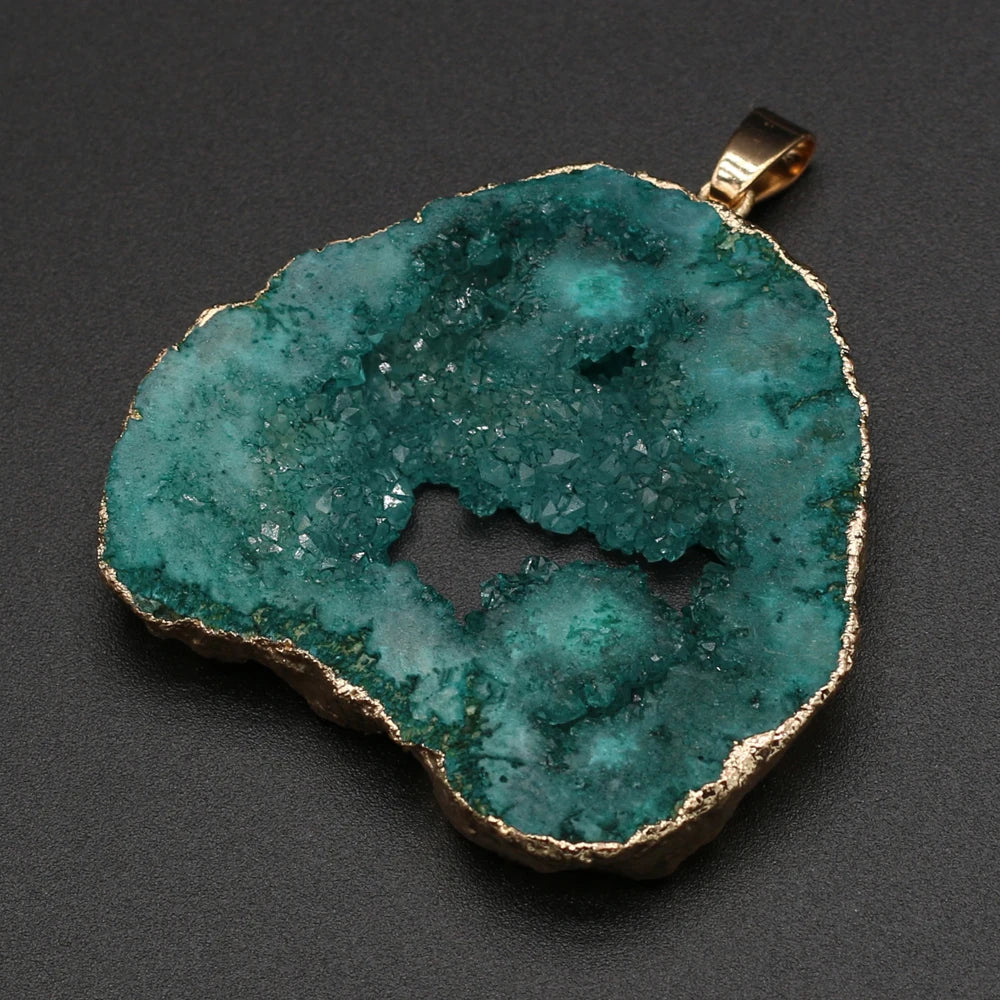 AVERLLA™ Mystic Druzy Crystal Natural Stone Pendants