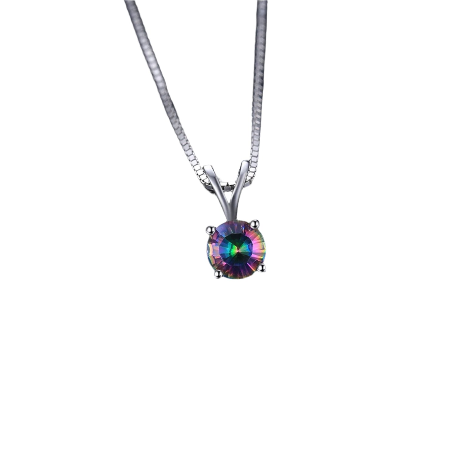 AVERLLA™ Rainbow Mystic Quartz Pendant Necklace