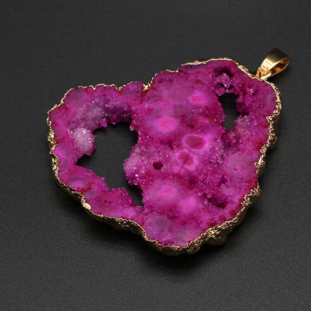 AVERLLA™ Mystic Druzy Crystal Natural Stone Pendants