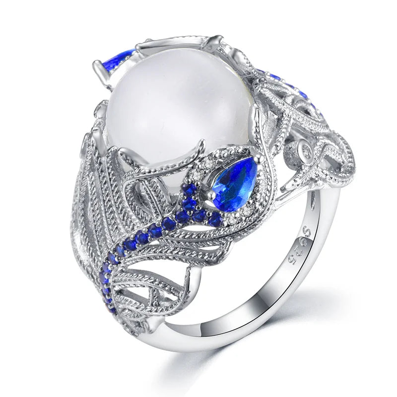 AVERLLA™ Opal Radiance Sterling Silver Ring