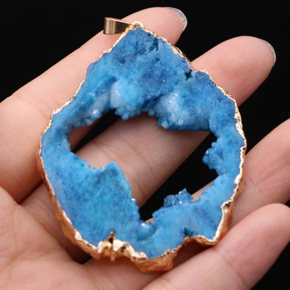 AVERLLA™ Mystic Druzy Crystal Natural Stone Pendants