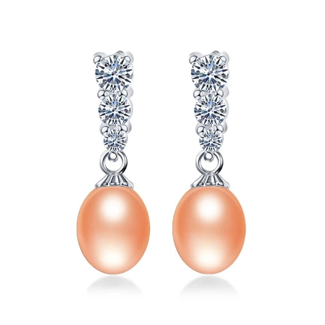 AVERLLA™ Radiant Natural Pearl Dangle Earrings in S925 Sterling Silver