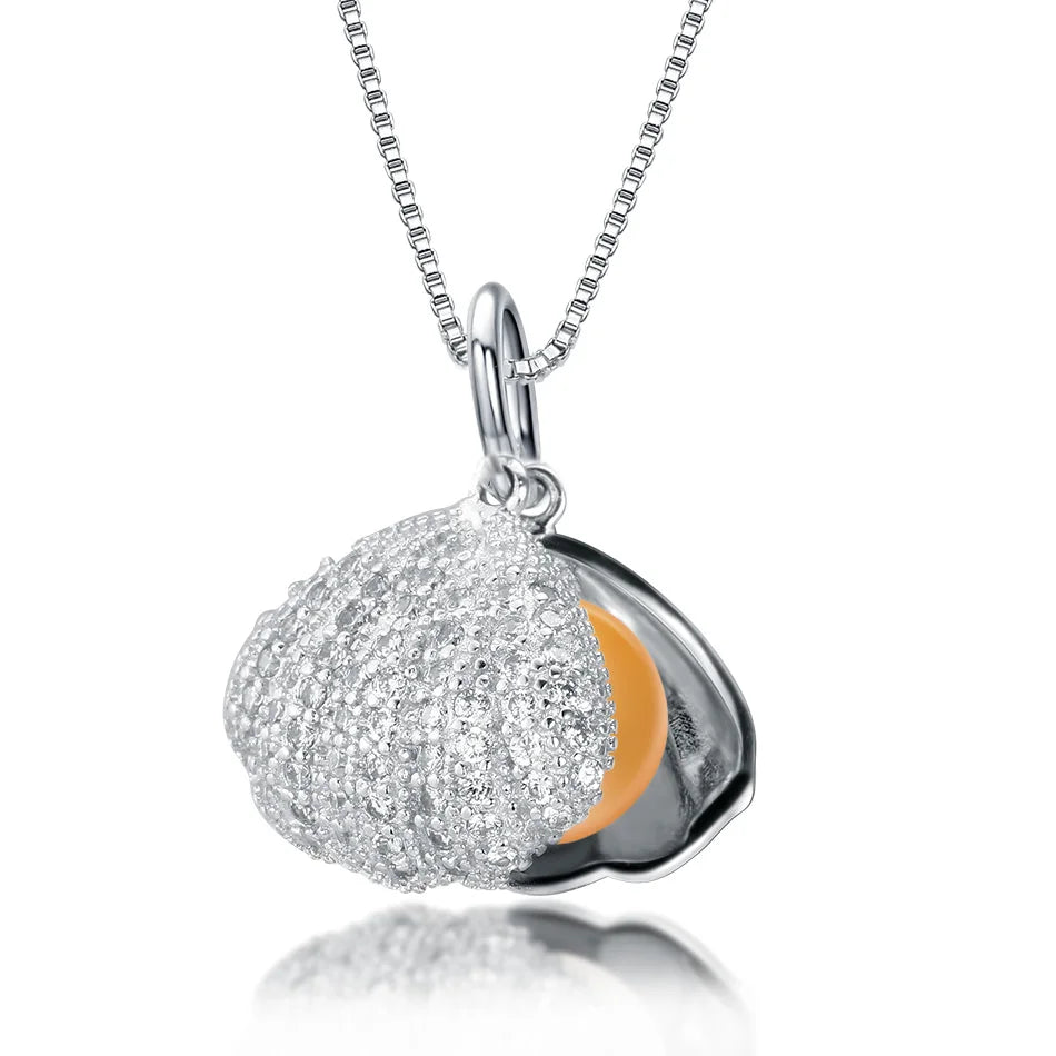 AVERLLA™ Casual Pearl Zircon Pendant Necklace