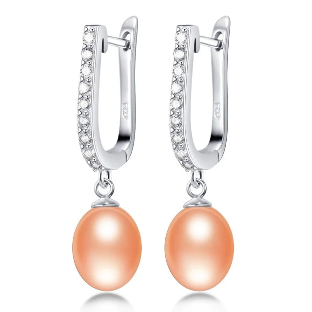 AVERLLA™ Luxe Natural Pearl Dangle Earrings in 925 Sterling Silver