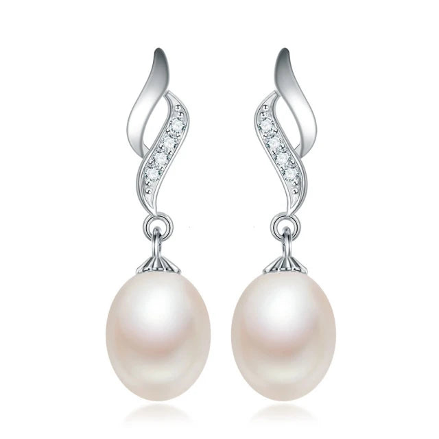 AVERLLA™ Luxe Natural Pearl Long Drop Earrings