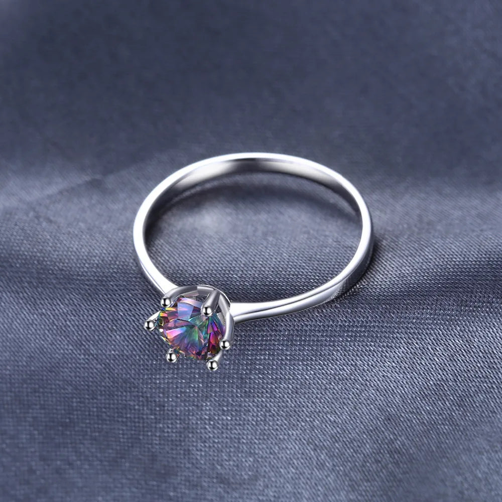 AVERLLA™ Mystic Rainbow Topaz Solitaire Ring