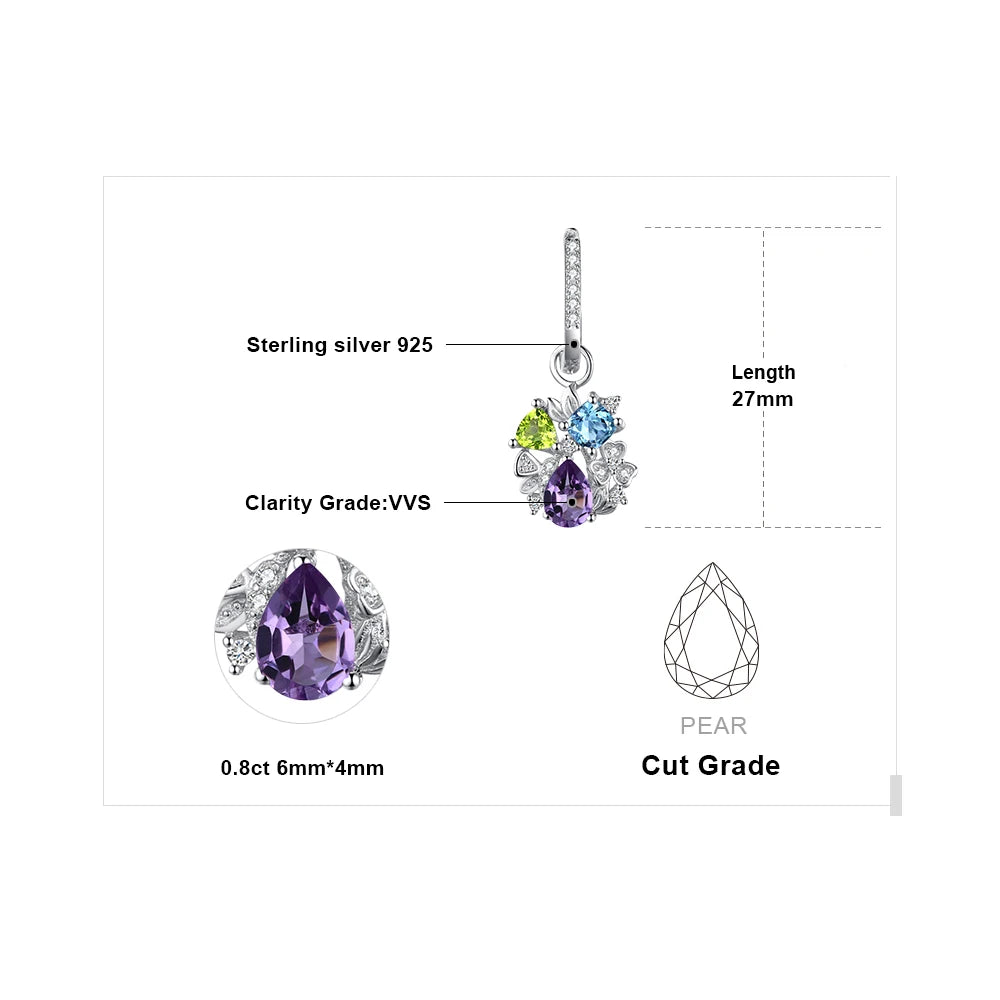 AVERLLA™ Floral Multigemstone Dangle Earrings