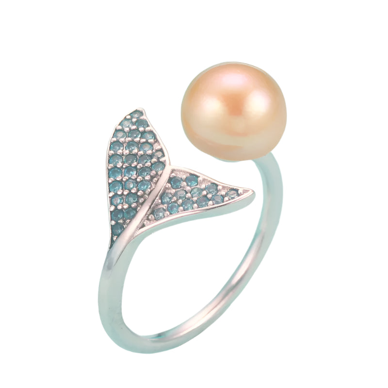 AVERLLA™ Freshwater Pearl Engagement Ring