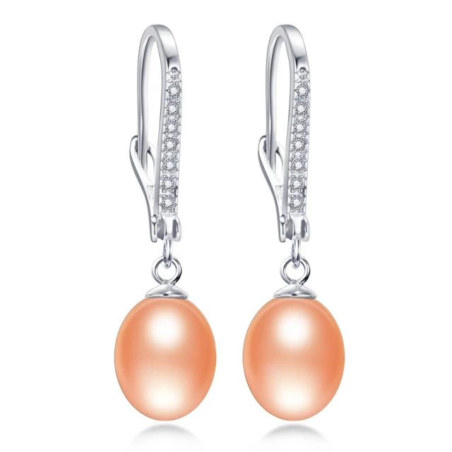 AVERLLA™ Elegant Natural Freshwater Pearl Water Drop Earrings in 925 Sterling Silver