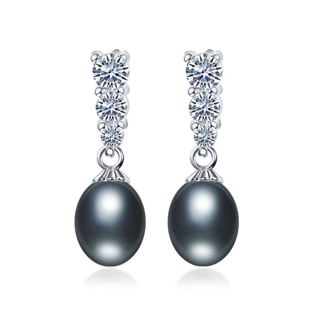 AVERLLA™ Radiant Natural Pearl Dangle Earrings in S925 Sterling Silver