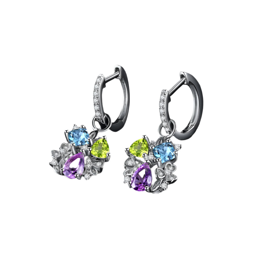 AVERLLA™ Floral Multigemstone Dangle Earrings