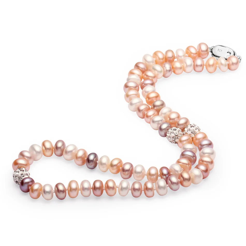 AVERLLA™ Crystal Ball Freshwater Pearl Necklace