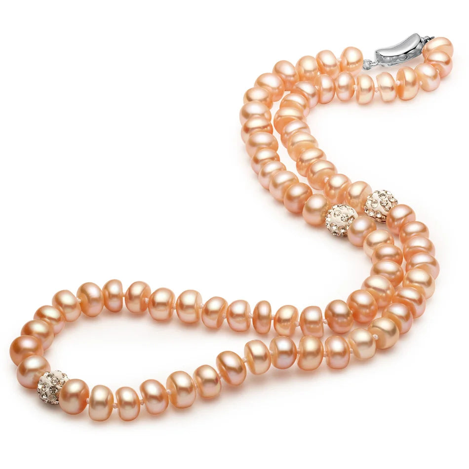 AVERLLA™ Crystal Ball Freshwater Pearl Necklace