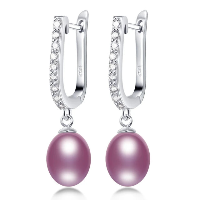 AVERLLA™ Luxe Natural Pearl Dangle Earrings in 925 Sterling Silver