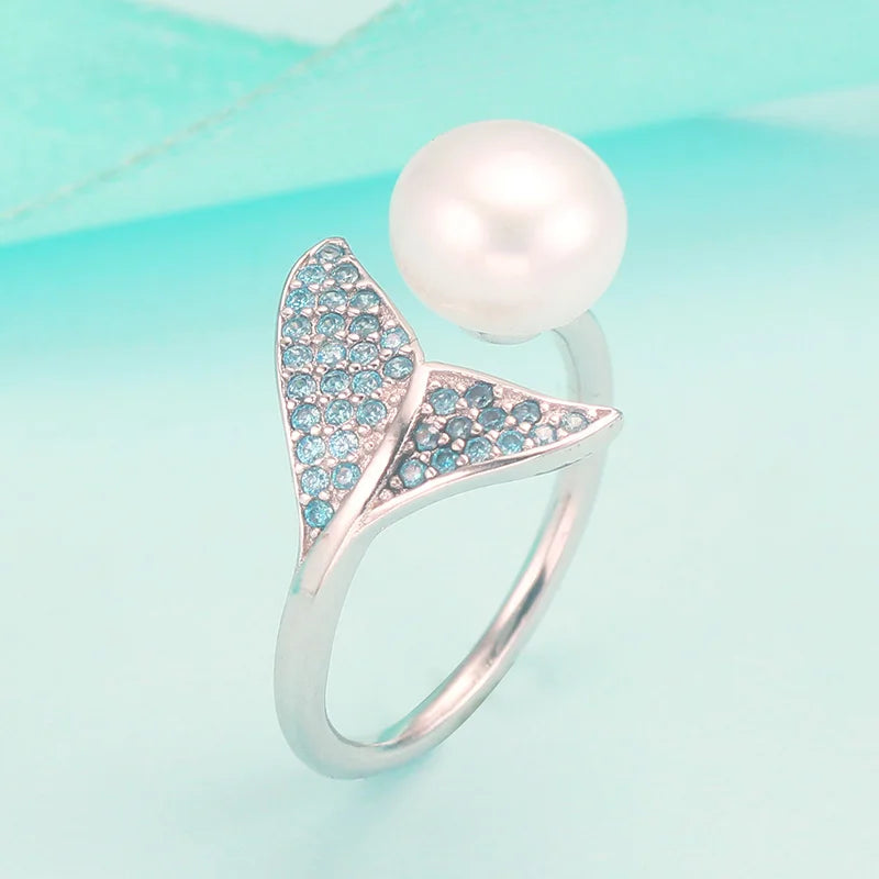 AVERLLA™ Freshwater Pearl Engagement Ring