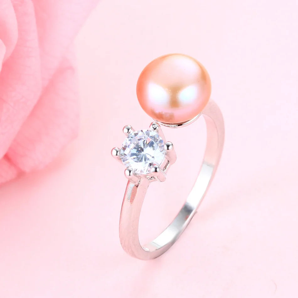 AVERLLA™ Elegant Natural Pearl Wedding Ring