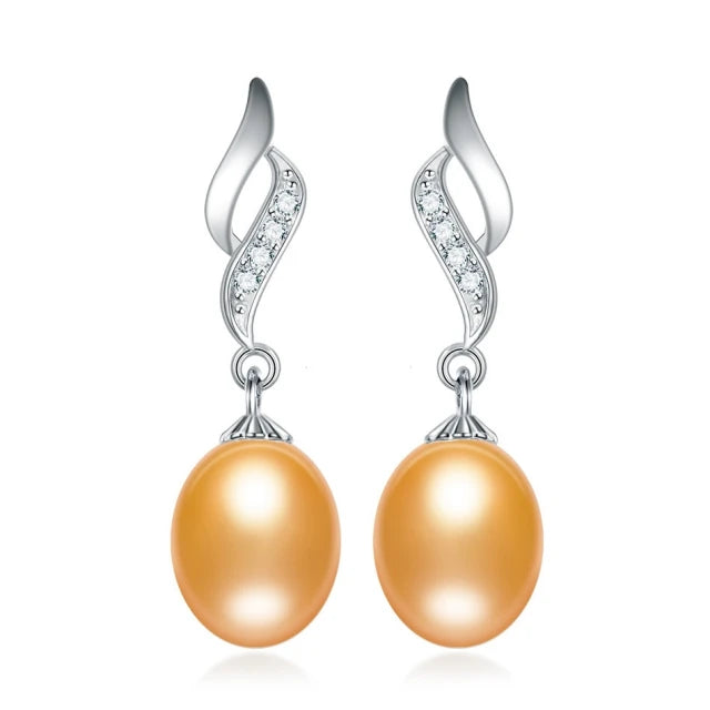 AVERLLA™ Luxe Natural Pearl Long Drop Earrings