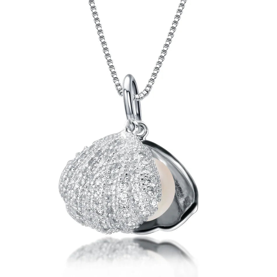 AVERLLA™ Casual Pearl Zircon Pendant Necklace