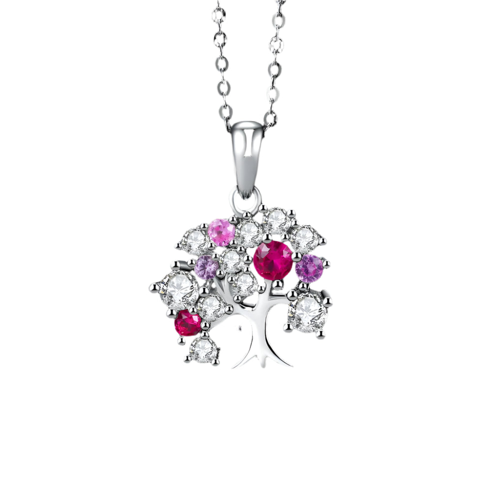 AVERLLA™ Life Tree Created Ruby Pendant Necklace