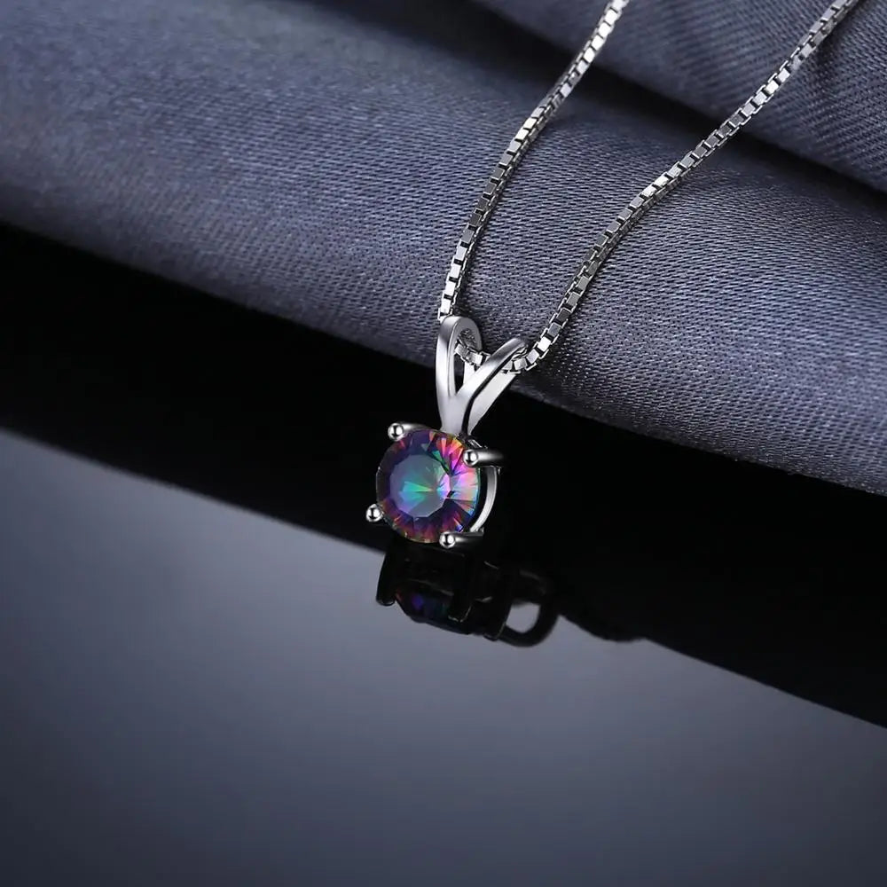 AVERLLA™ Rainbow Mystic Quartz Pendant Necklace