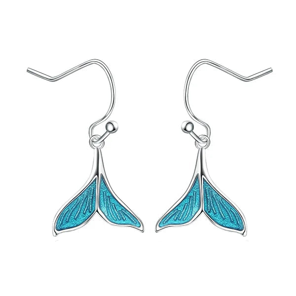 AVERLLA™ Ocean Whale Tail Drop Earrings