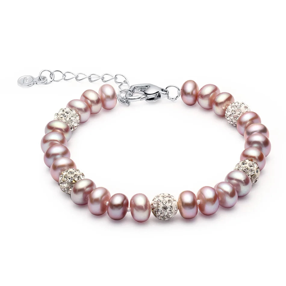 AVERLLA™ Charm Bracelet with 100% Natural Freshwater Pearls