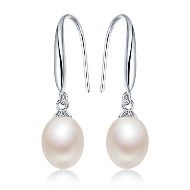 AVERLLA™ Water Drop Pearl Silver Earrings