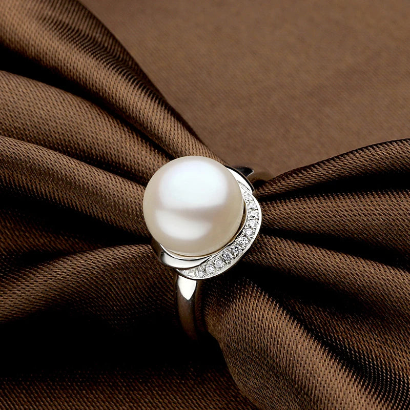 AVERLLA™ Classic Elegance Freshwater Pearl Sterling Silver Ring