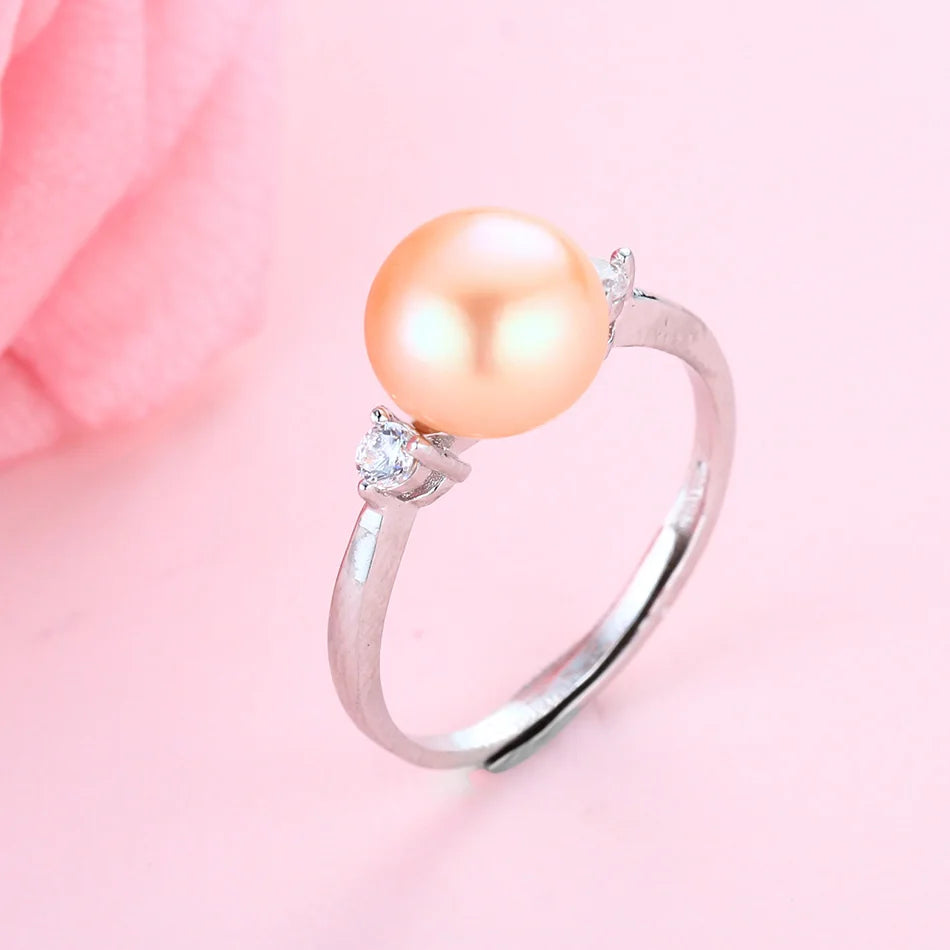 AVERLLA™ Freshwater Pearl Engagement Ring