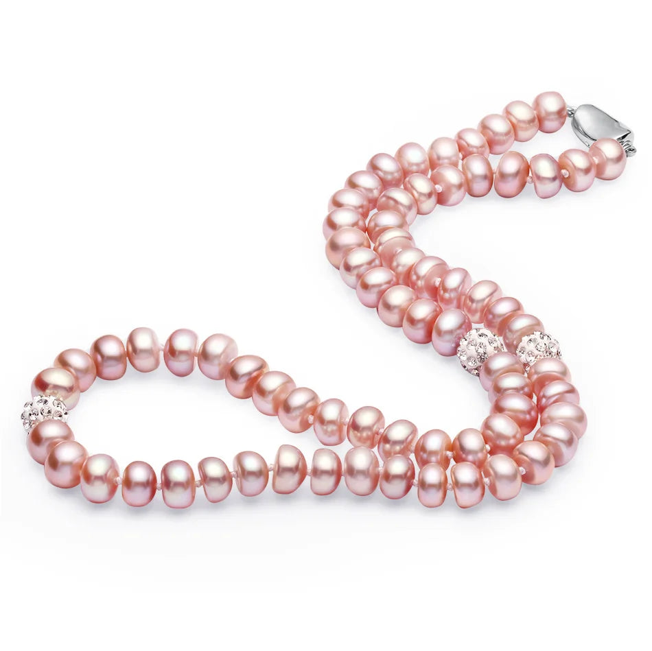 AVERLLA™ Crystal Ball Freshwater Pearl Necklace