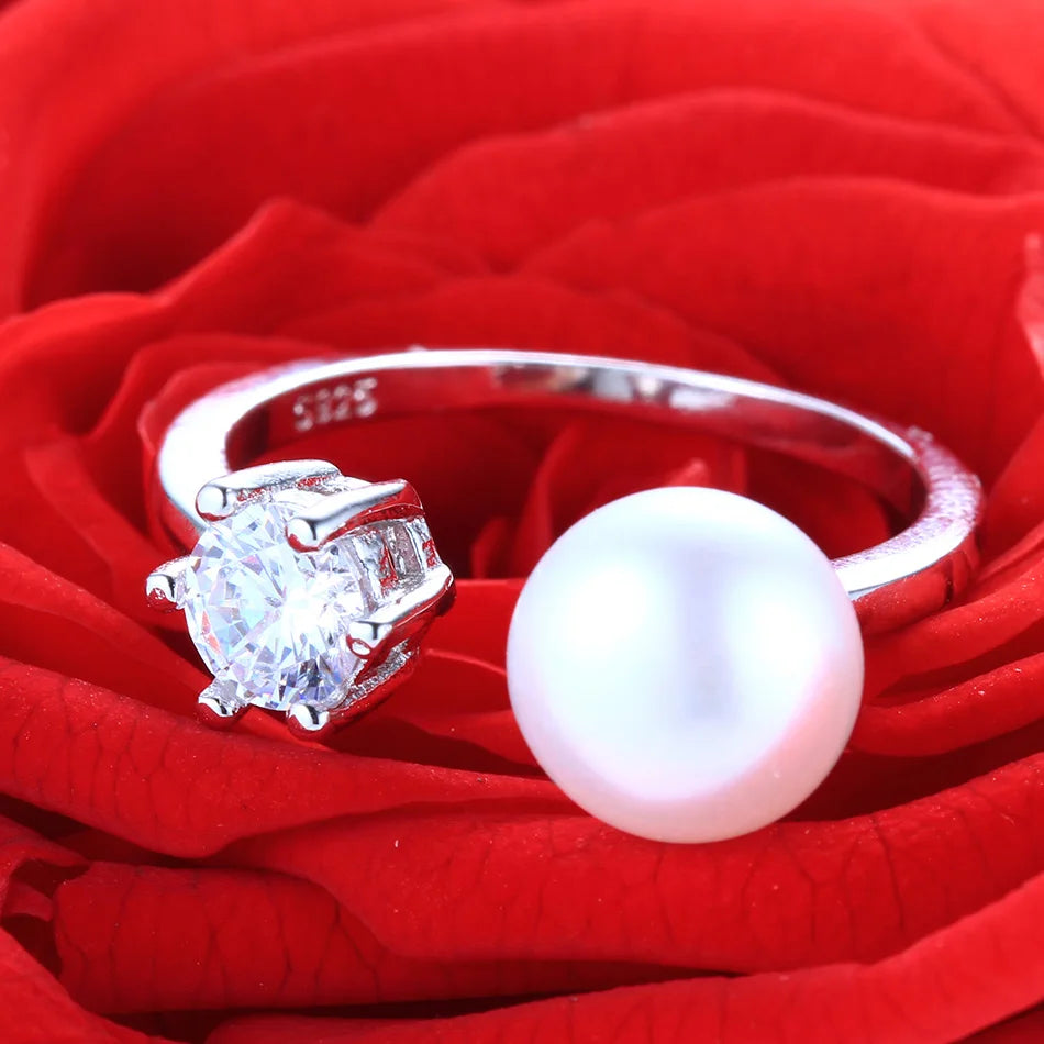 AVERLLA™ Elegant Natural Pearl Wedding Ring