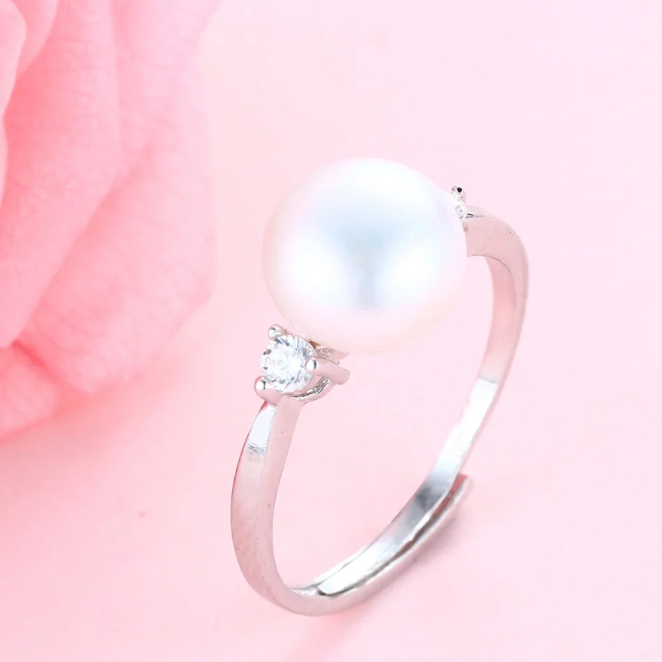 AVERLLA™ Freshwater Pearl Engagement Ring