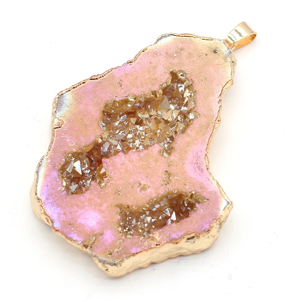 AVERLLA™ Mystic Druzy Crystal Natural Stone Pendants