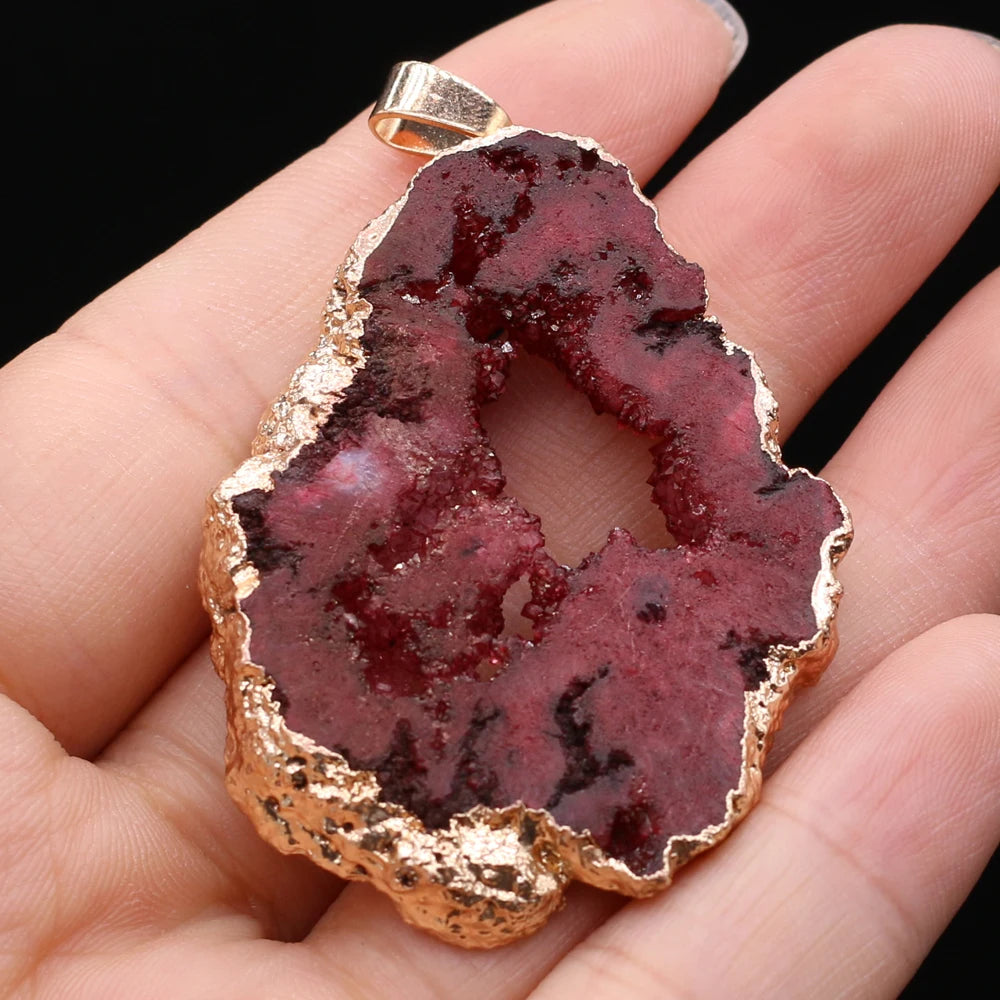 AVERLLA™ Mystic Druzy Crystal Natural Stone Pendants