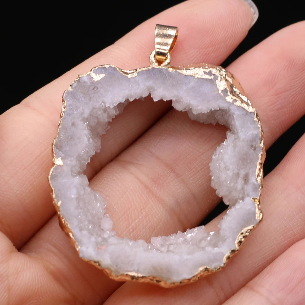 AVERLLA™ Mystic Druzy Crystal Natural Stone Pendants