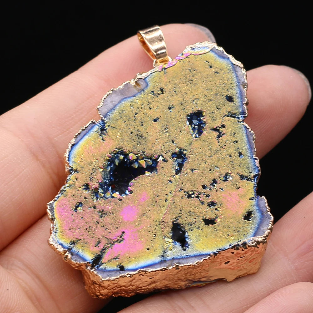 AVERLLA™ Mystic Druzy Crystal Natural Stone Pendants